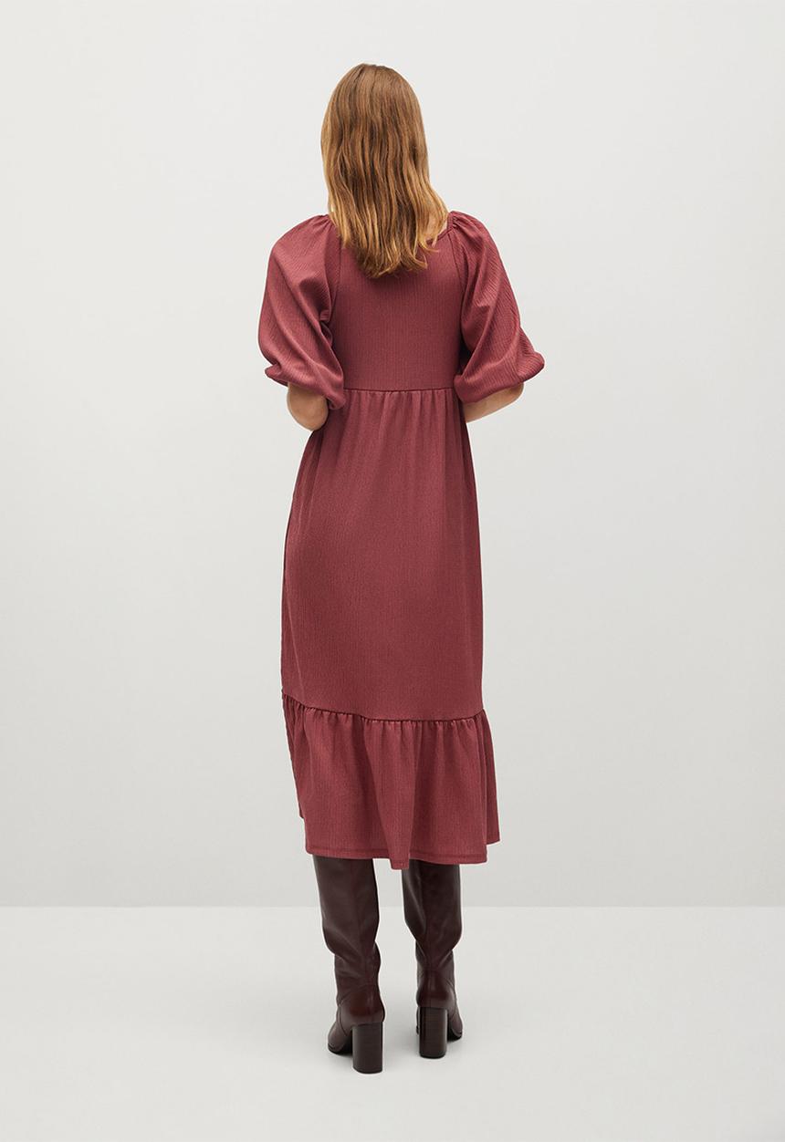 MANGO - Dress chai - red