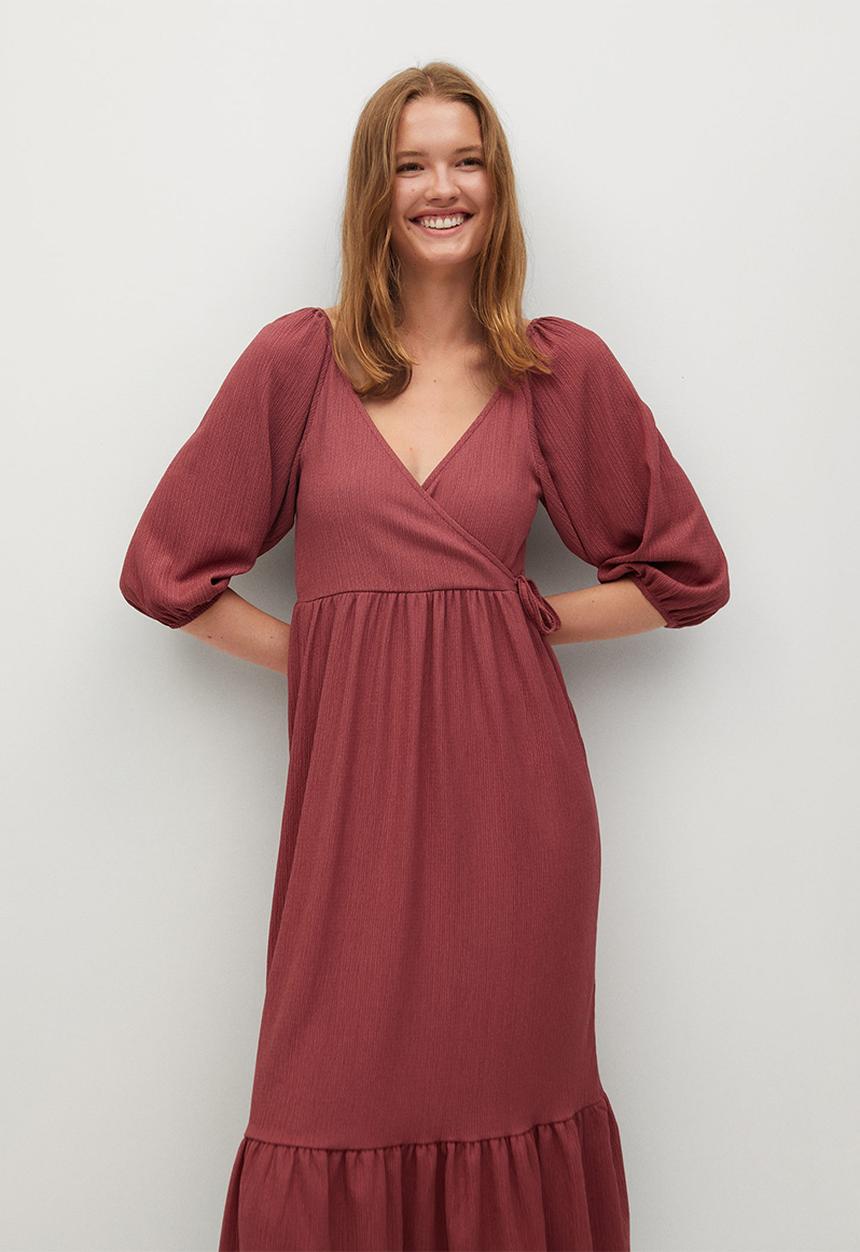 MANGO - Dress chai - red