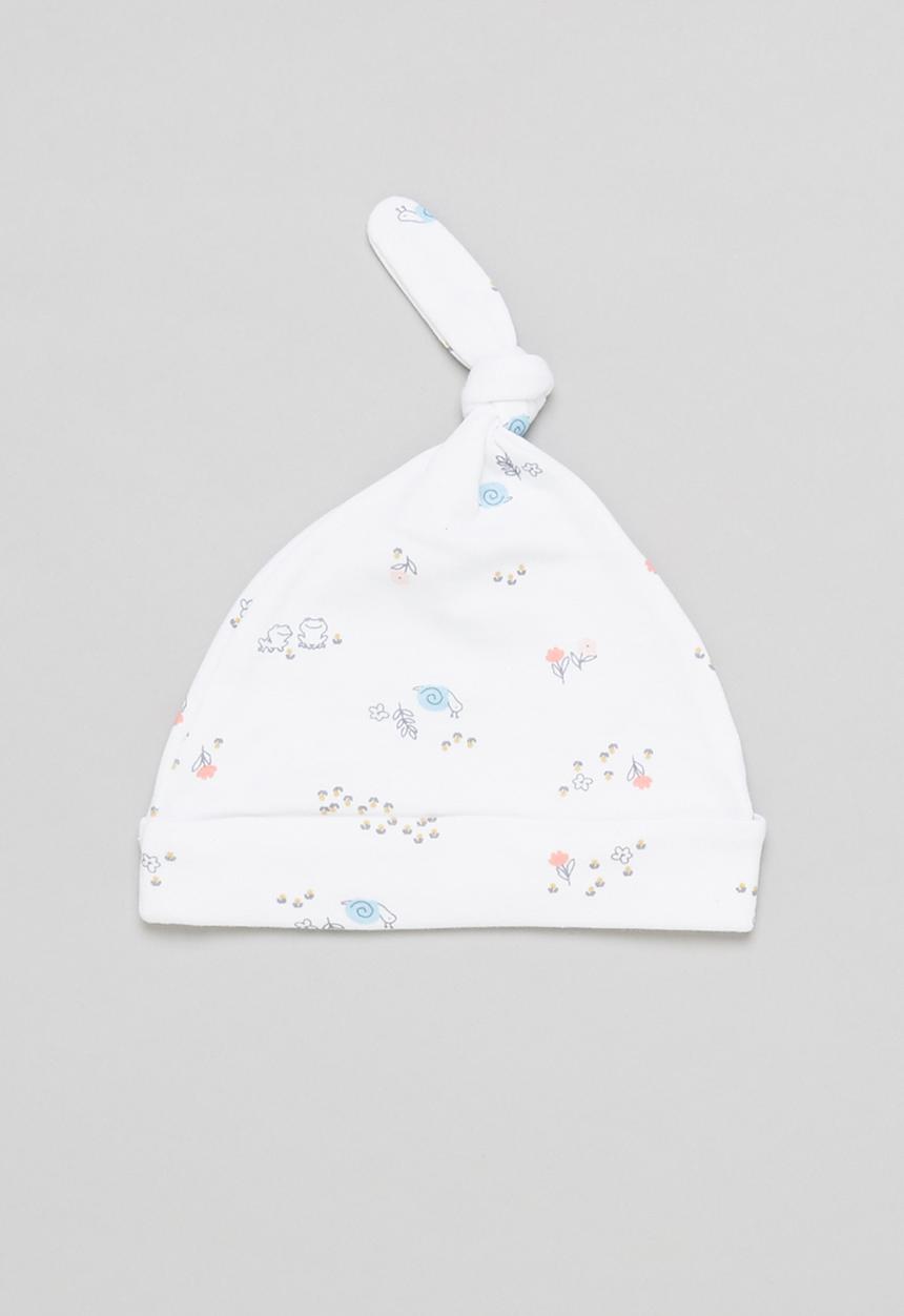 Pop Candy - Girls 2 pack printed beanies -  white 
