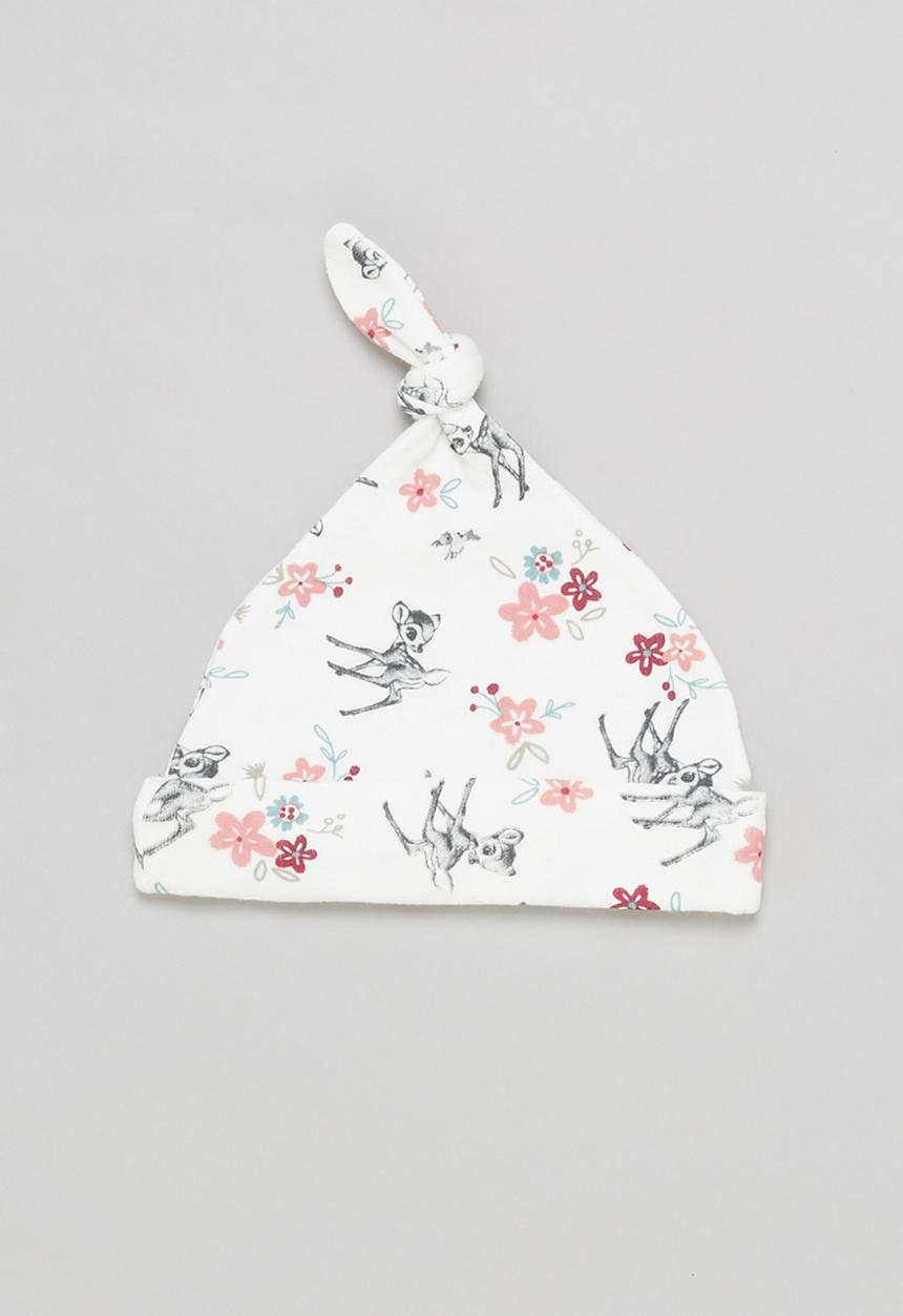 Pop Candy - Girls 2 pack printed beanies -  white 