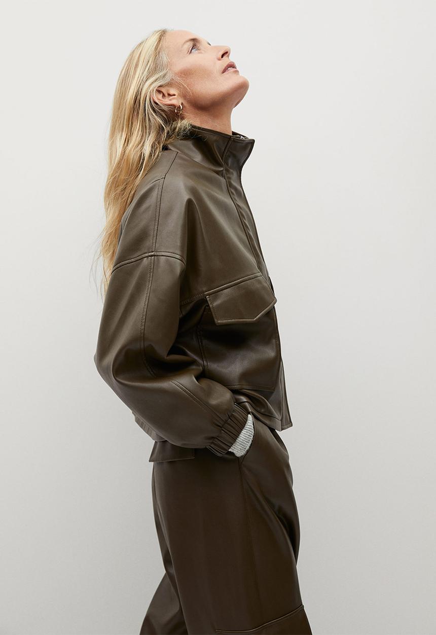 MANGO - Jacket wild - khaki