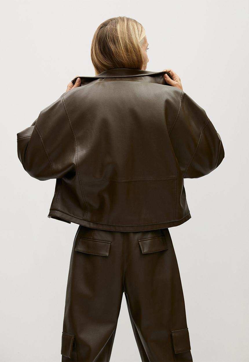 MANGO - Jacket wild - khaki