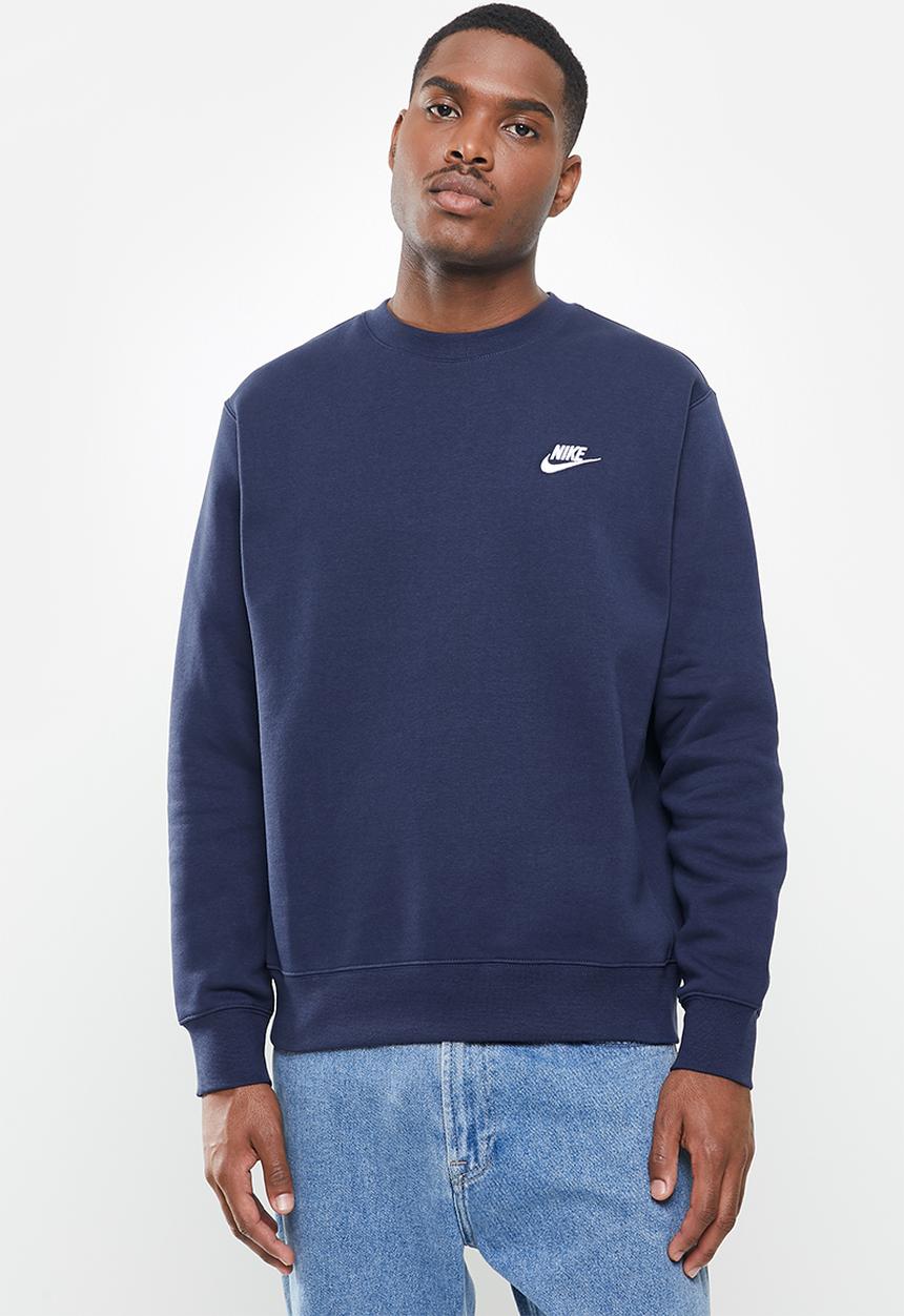 Nike - Nike sportswear club crew - navy 