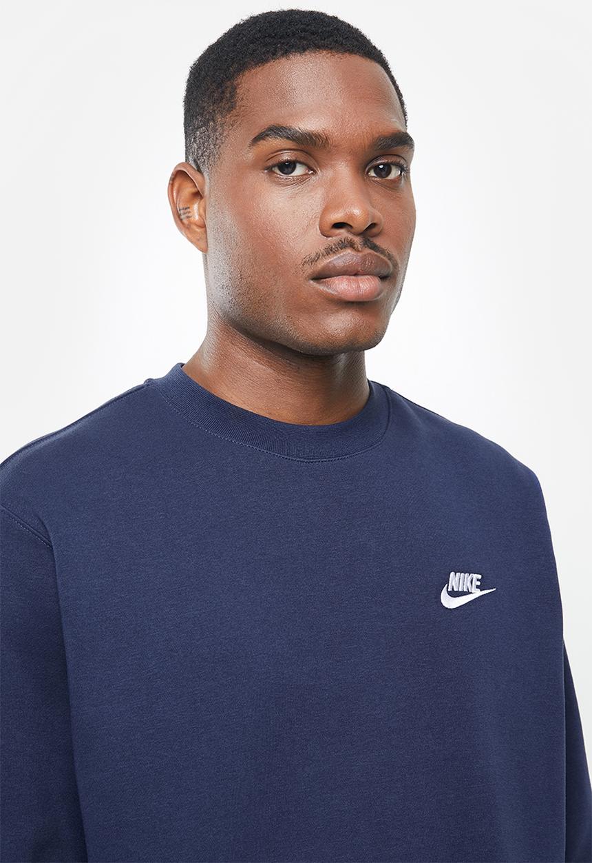 Nike - Nike sportswear club crew - navy 
