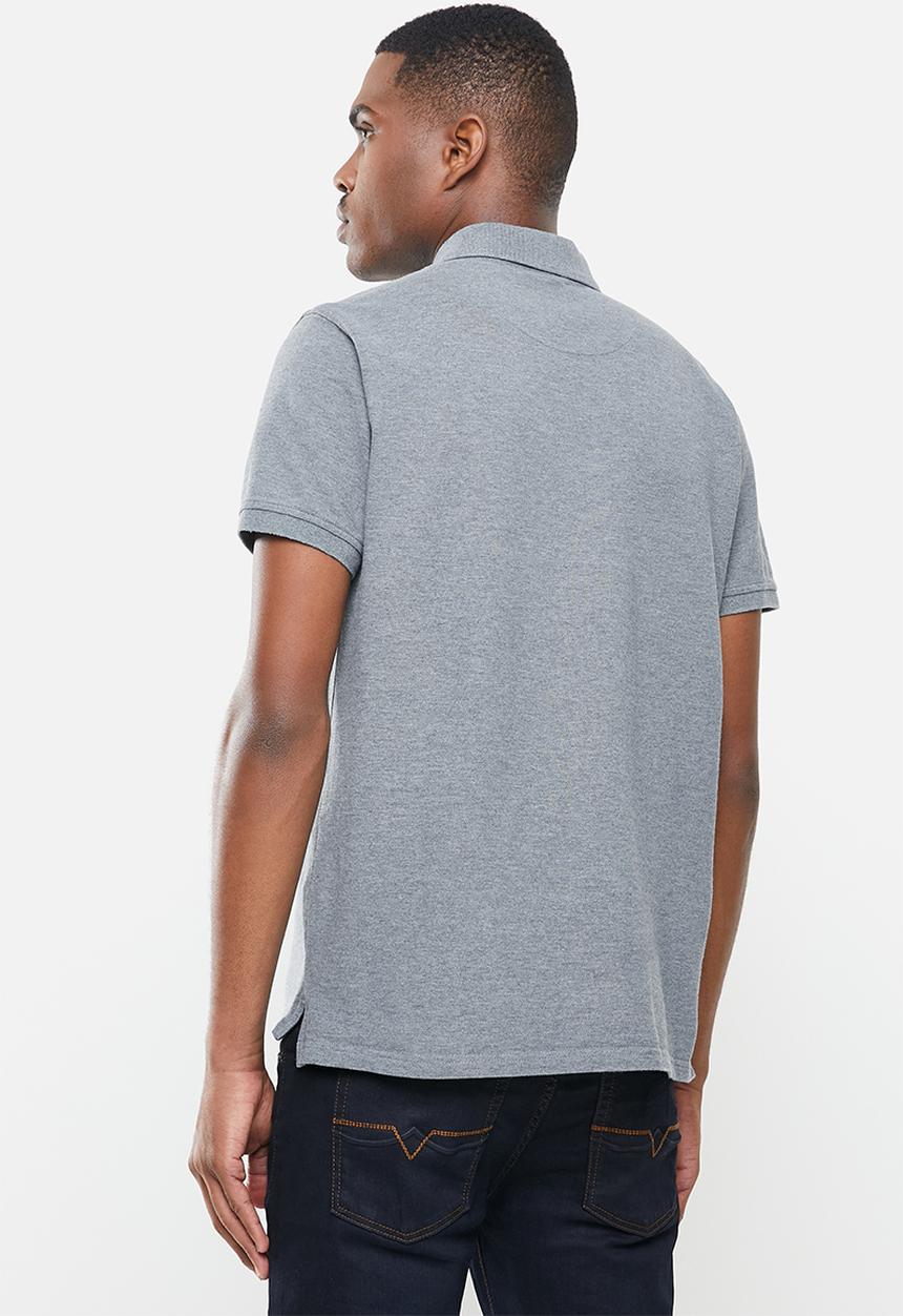 POLO - Short sleeve classic golfer - grey
