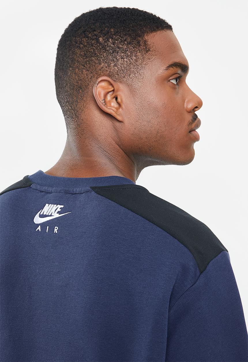 Nike - Nike air fleece crew - navy 