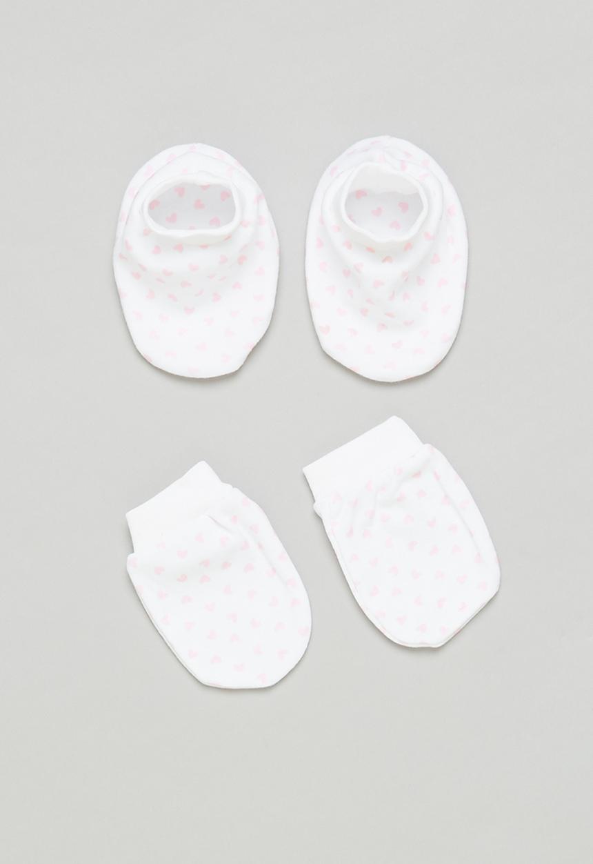Pop Candy - Girls socks & mittens set - white