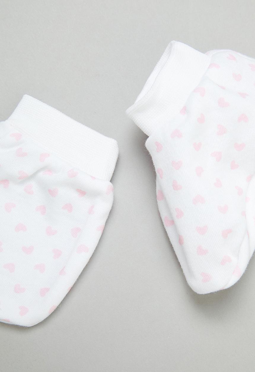 Pop Candy - Girls socks & mittens set - white