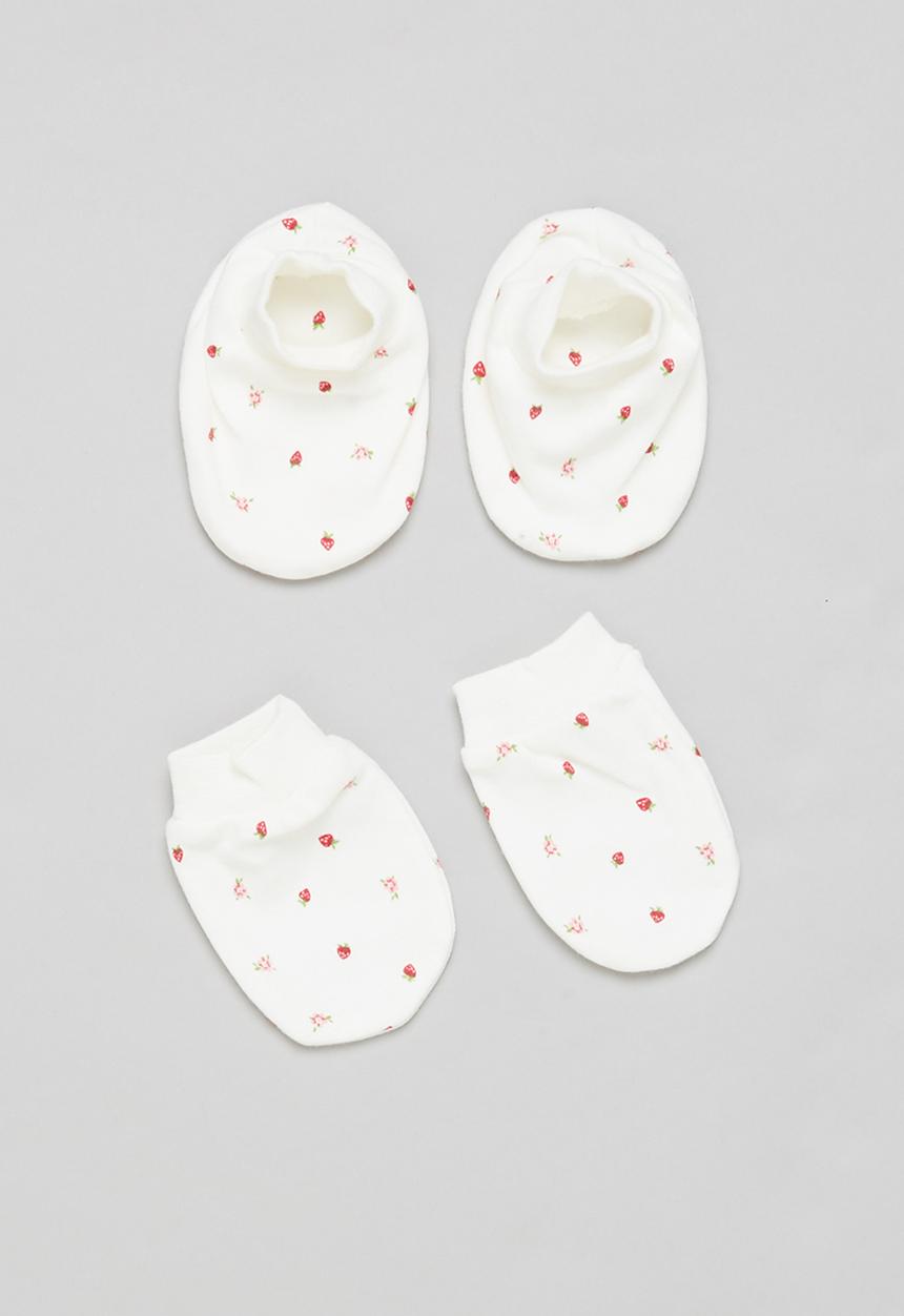 Pop Candy - Girls socks & mittens set - cream