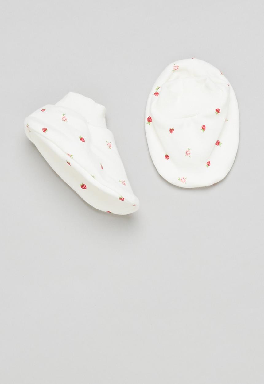 Pop Candy - Girls socks & mittens set - cream