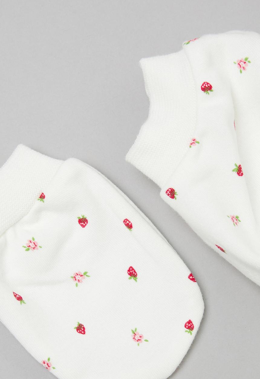 Pop Candy - Girls socks & mittens set - cream