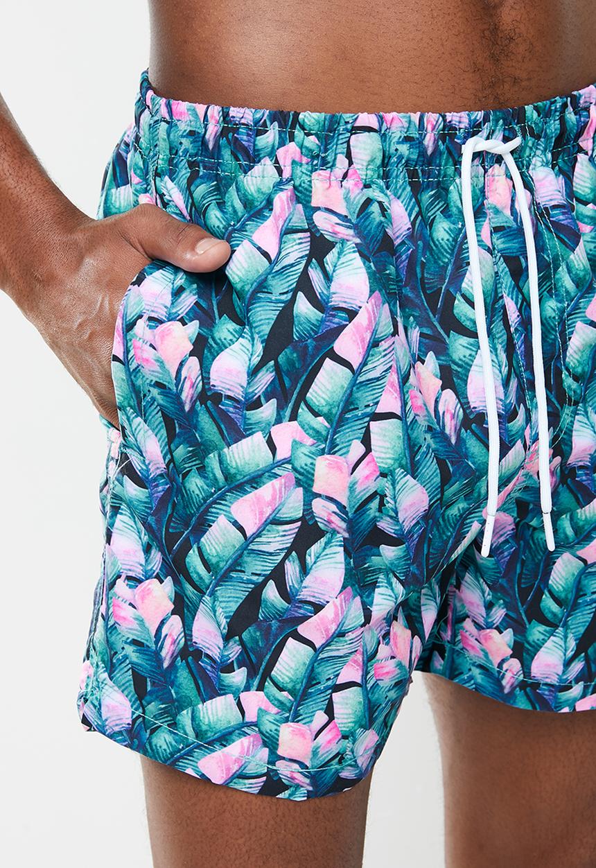 Factorie - Resort short - teal islands