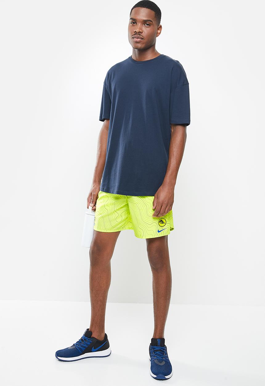 Nike - Nike ek challenger 7in short - yellow & blue 