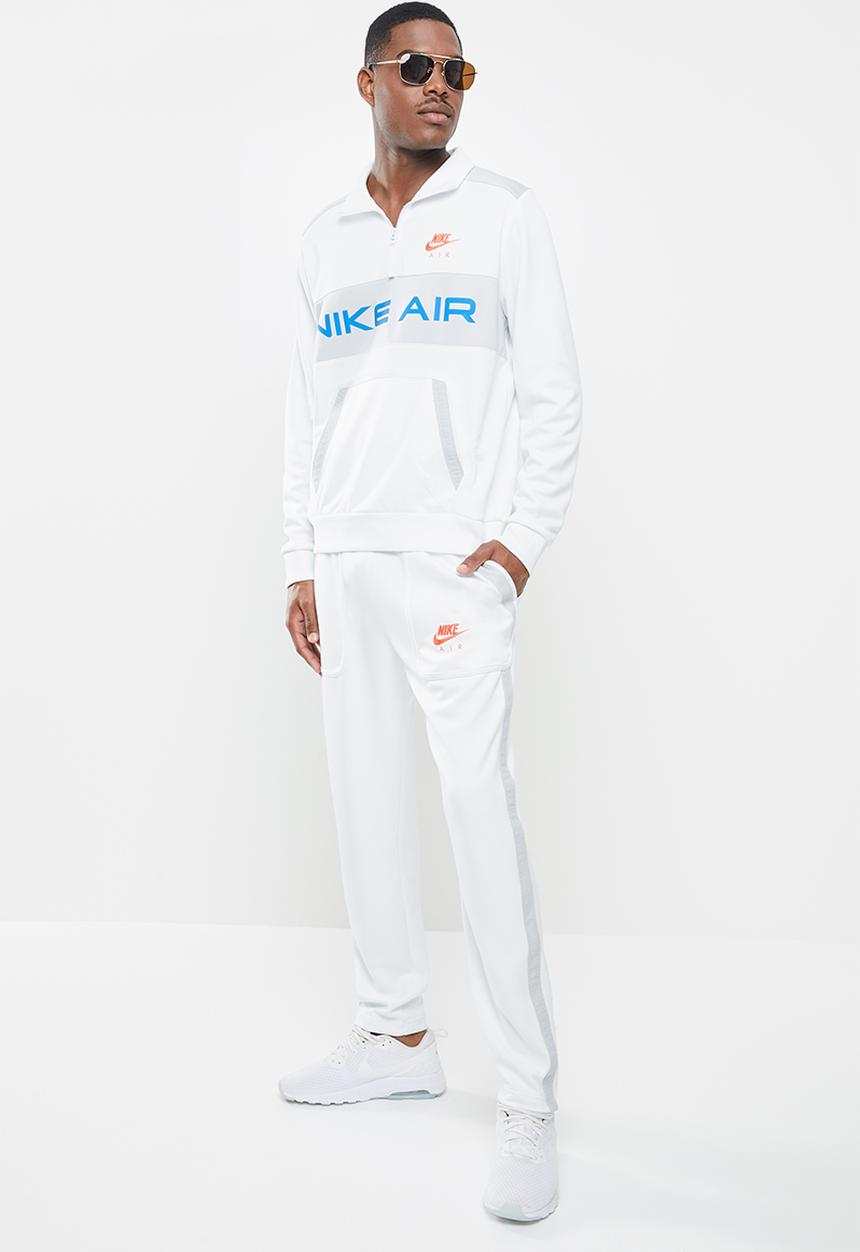 Nike - Nike air trackpant - white & grey 