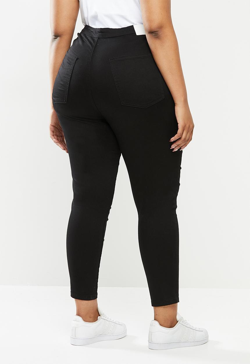 Glamorous - Curve nell super high waisted jeans - black