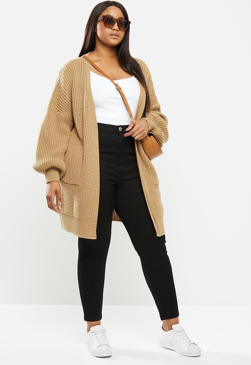 Glamorous - Curve nell super high waisted jeans - black
