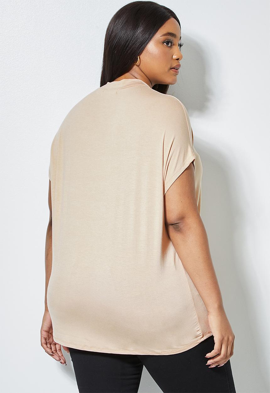 Superbalist - Grown on neck tee - stone