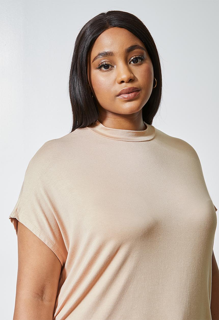 Superbalist - Grown on neck tee - stone