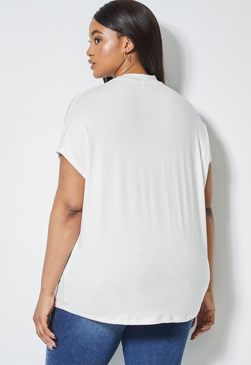 Superbalist - Grown on neck tee - white 