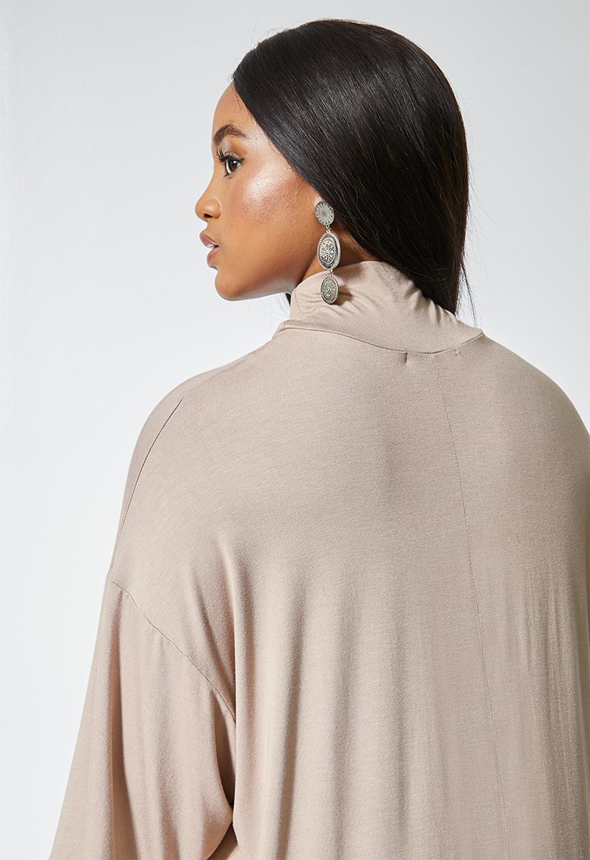 Superbalist - Turtle drop shoulder dress - neutral 