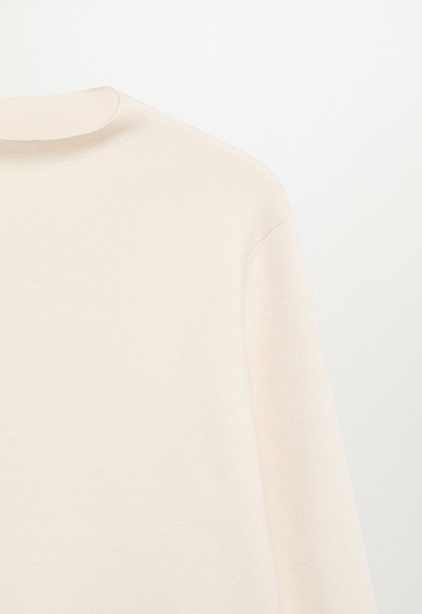 MANGO - Sweater chimney - light beige