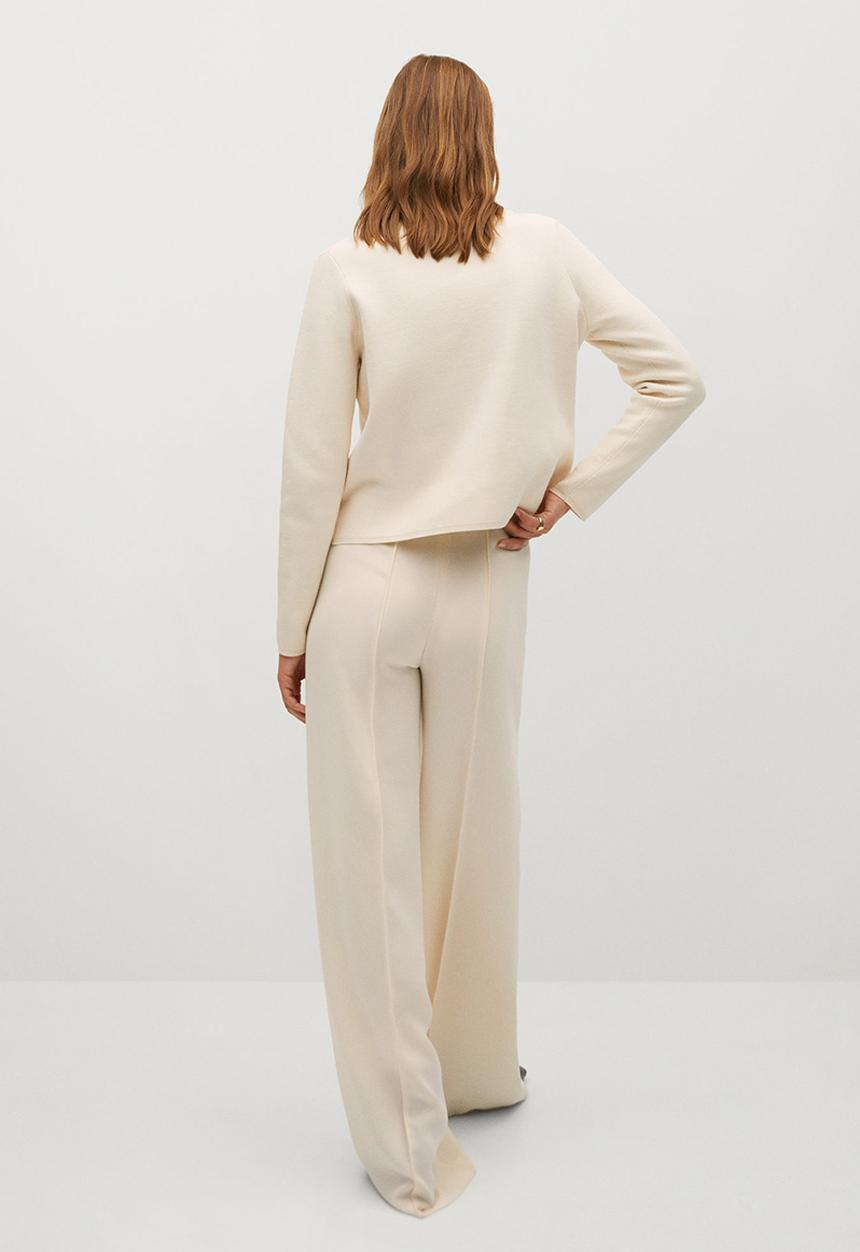 MANGO - Sweater chimney - light beige