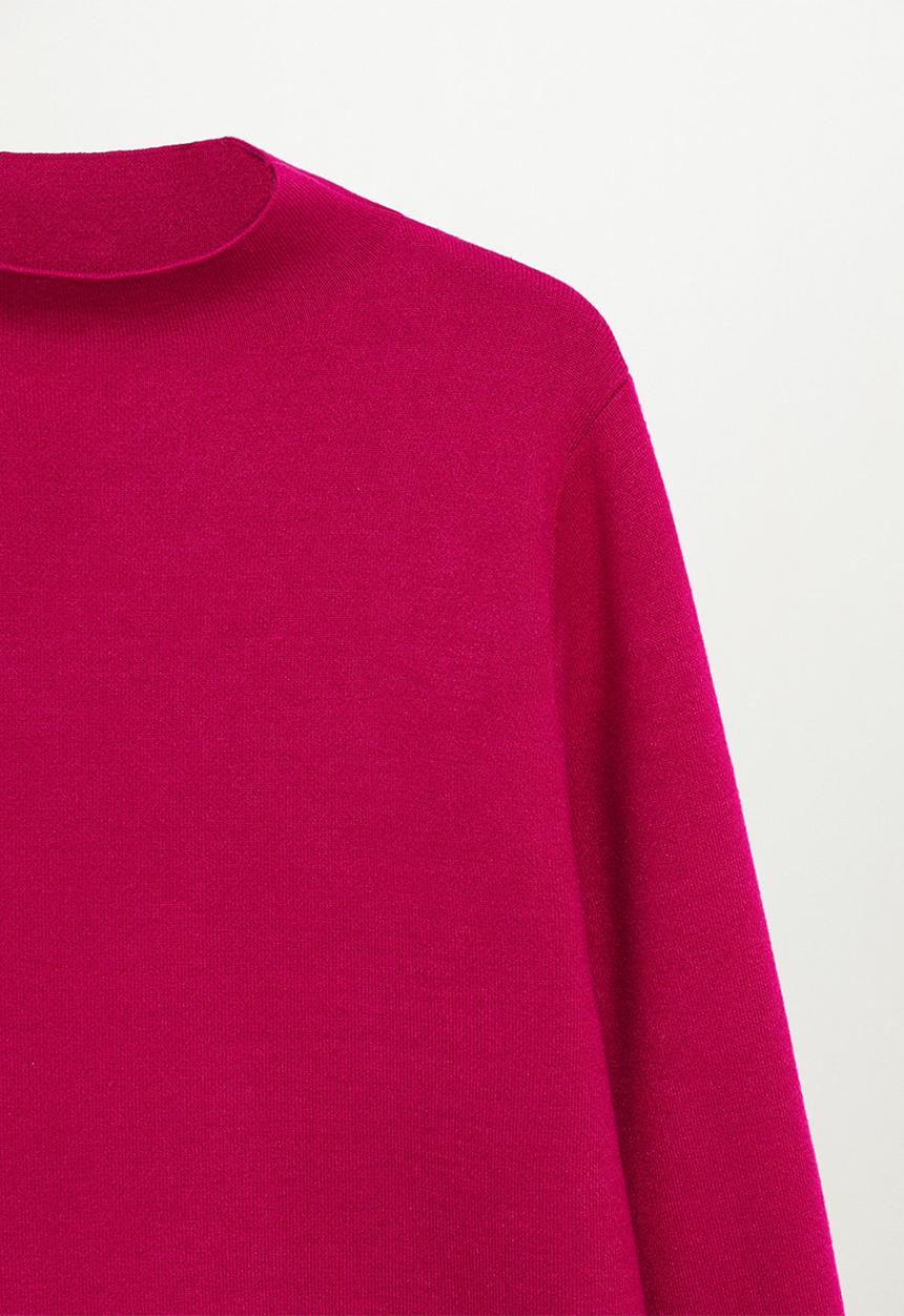 MANGO - Sweater chimney - pink