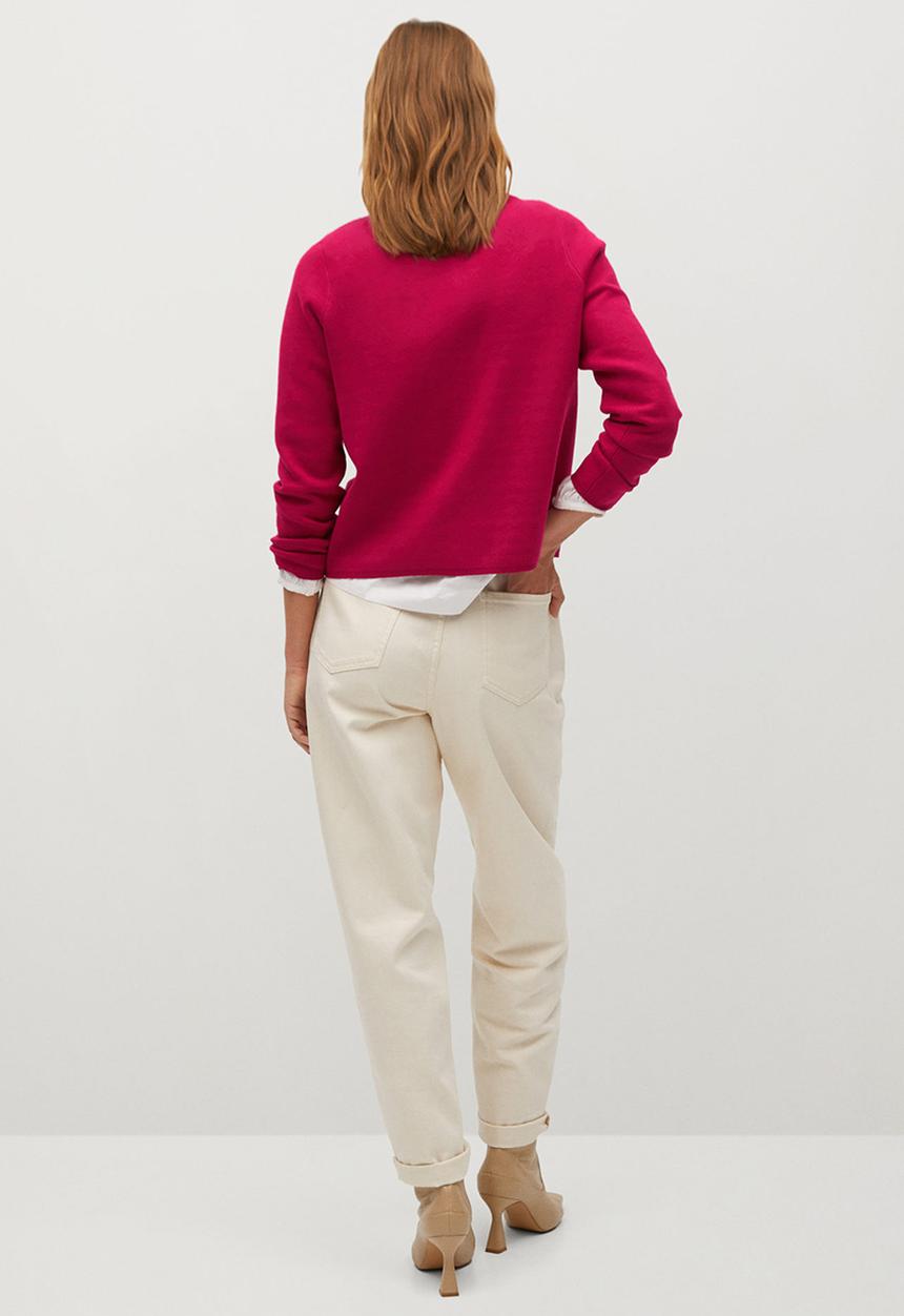 MANGO - Sweater chimney - pink