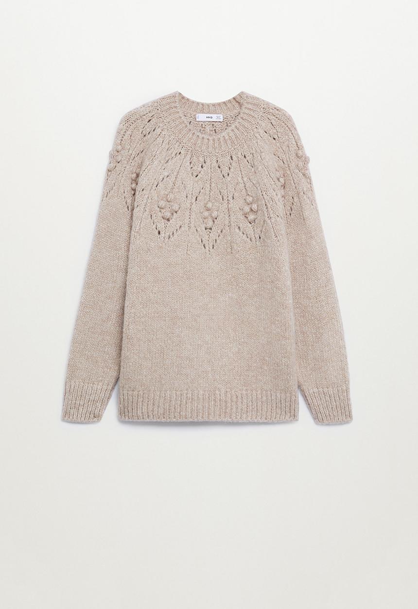 MANGO - Sweater skiper - beige