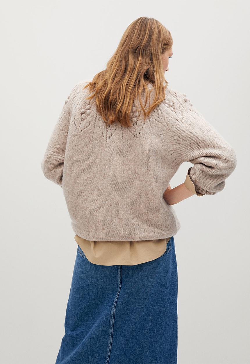 MANGO - Sweater skiper - beige