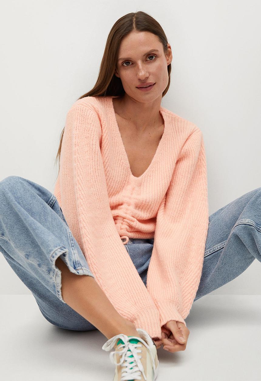 MANGO - Sweater frunchi - pink