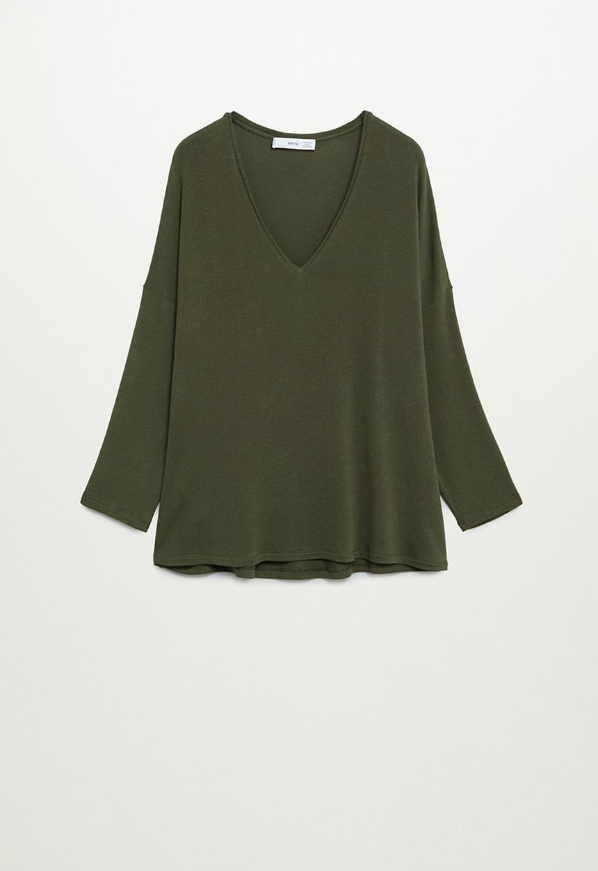 MANGO - T-shirt piceasy7 - green