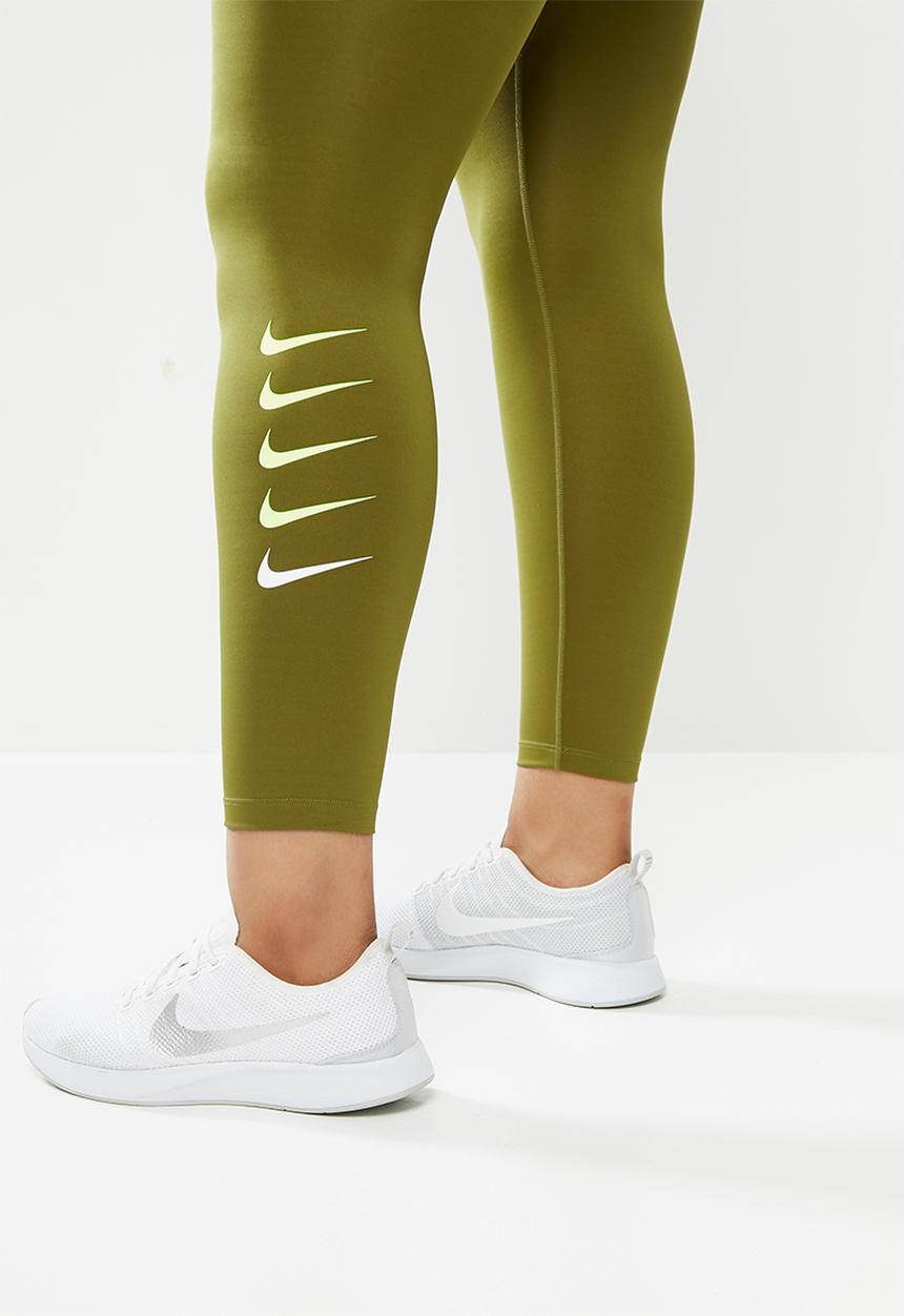 Nike - Curve swoosh run tights 7/8 - olive
