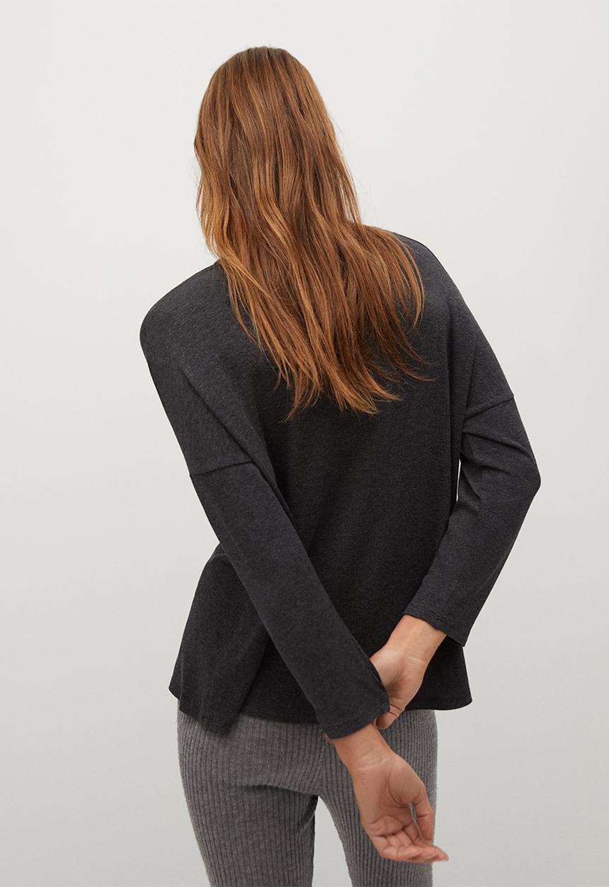MANGO - T-shirt piceasy - medium grey