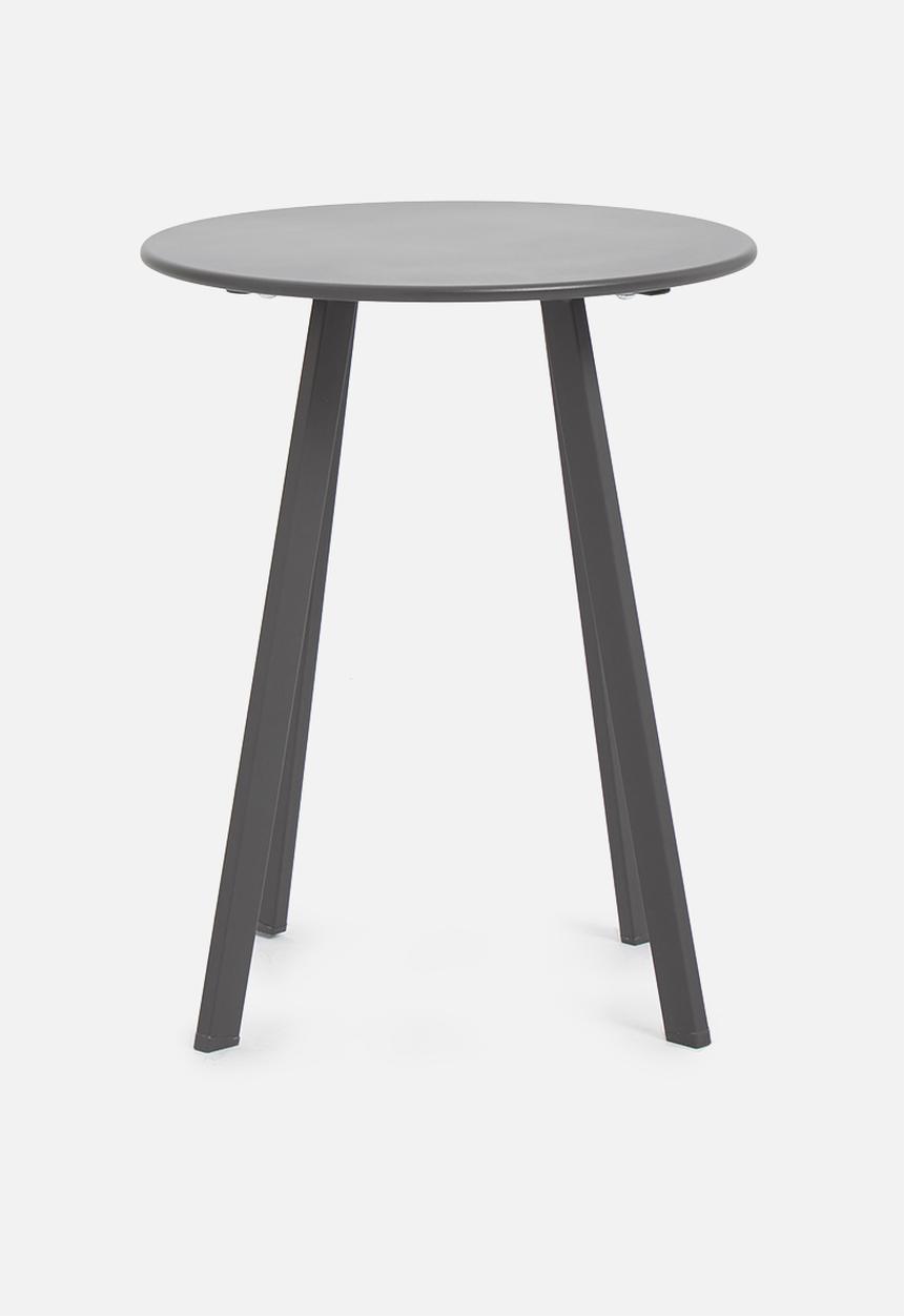 H&S - Round outdoor side table 40cm - black 