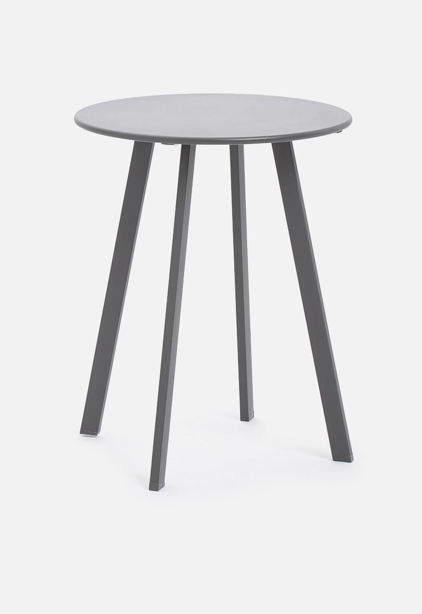 H&S - Round outdoor side table 40cm - black 