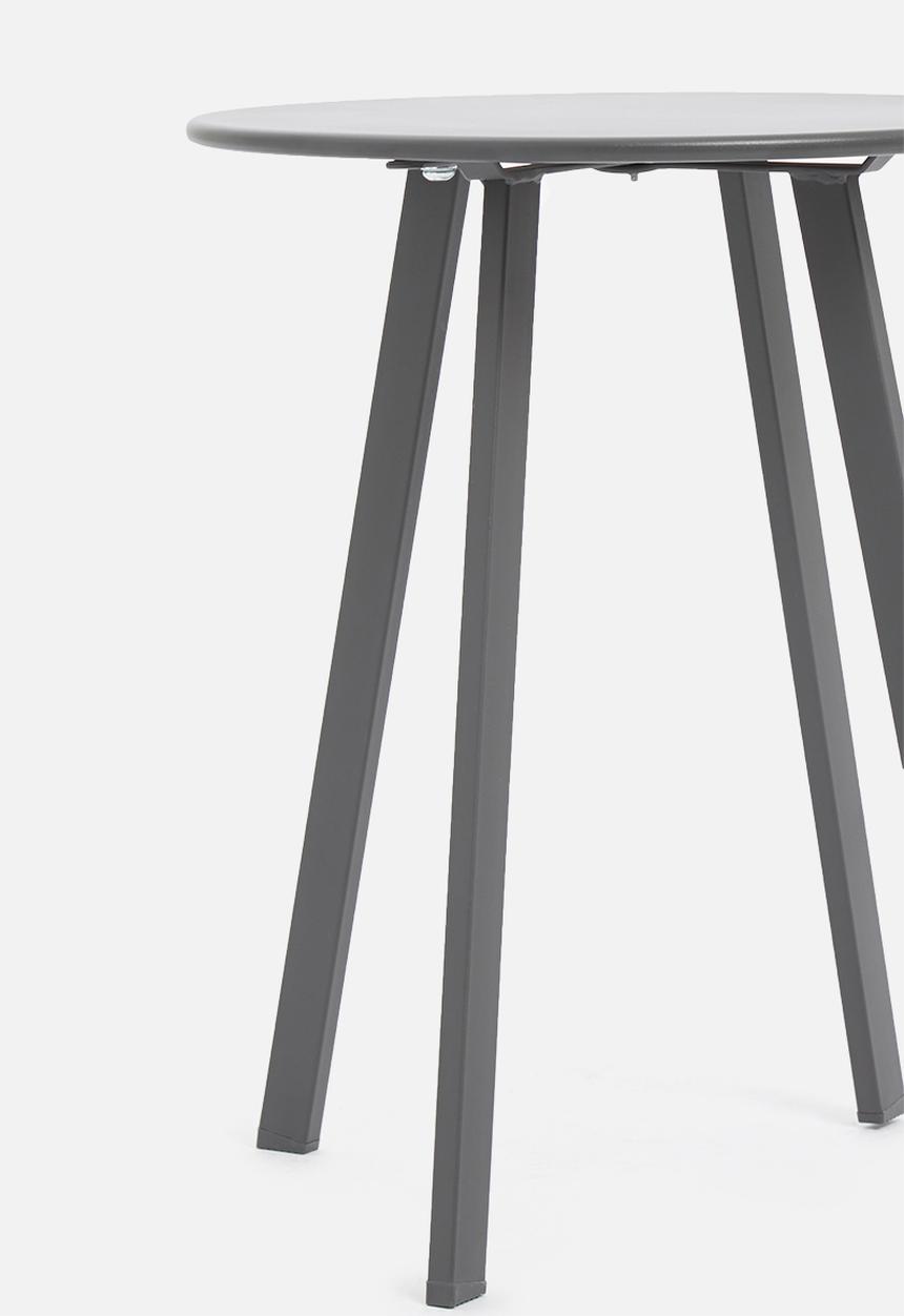 H&S - Round outdoor side table 40cm - black 