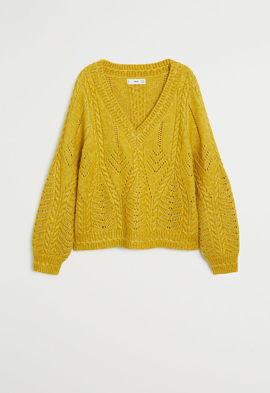 MANGO - Sweater rosetta - yellow
