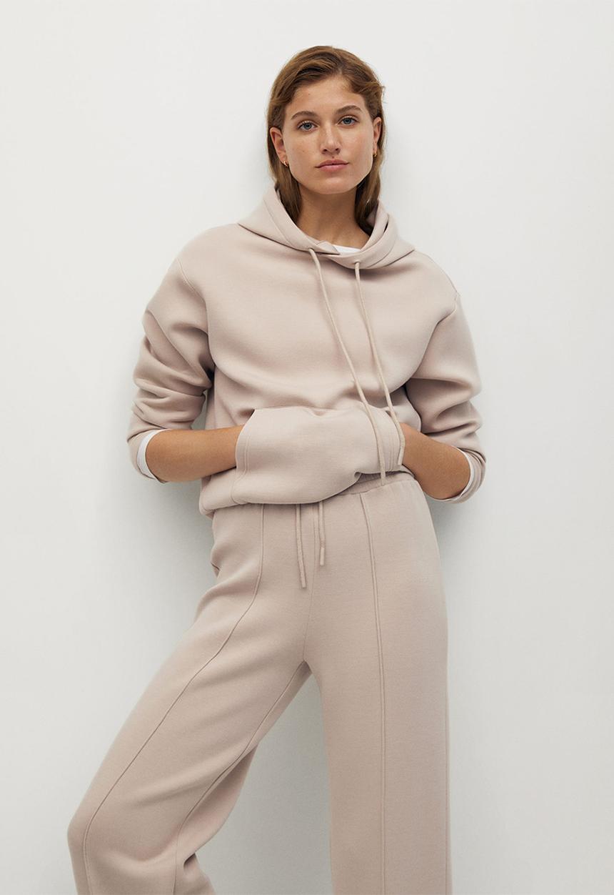 MANGO - Trousers neosoft - light/pastel brown