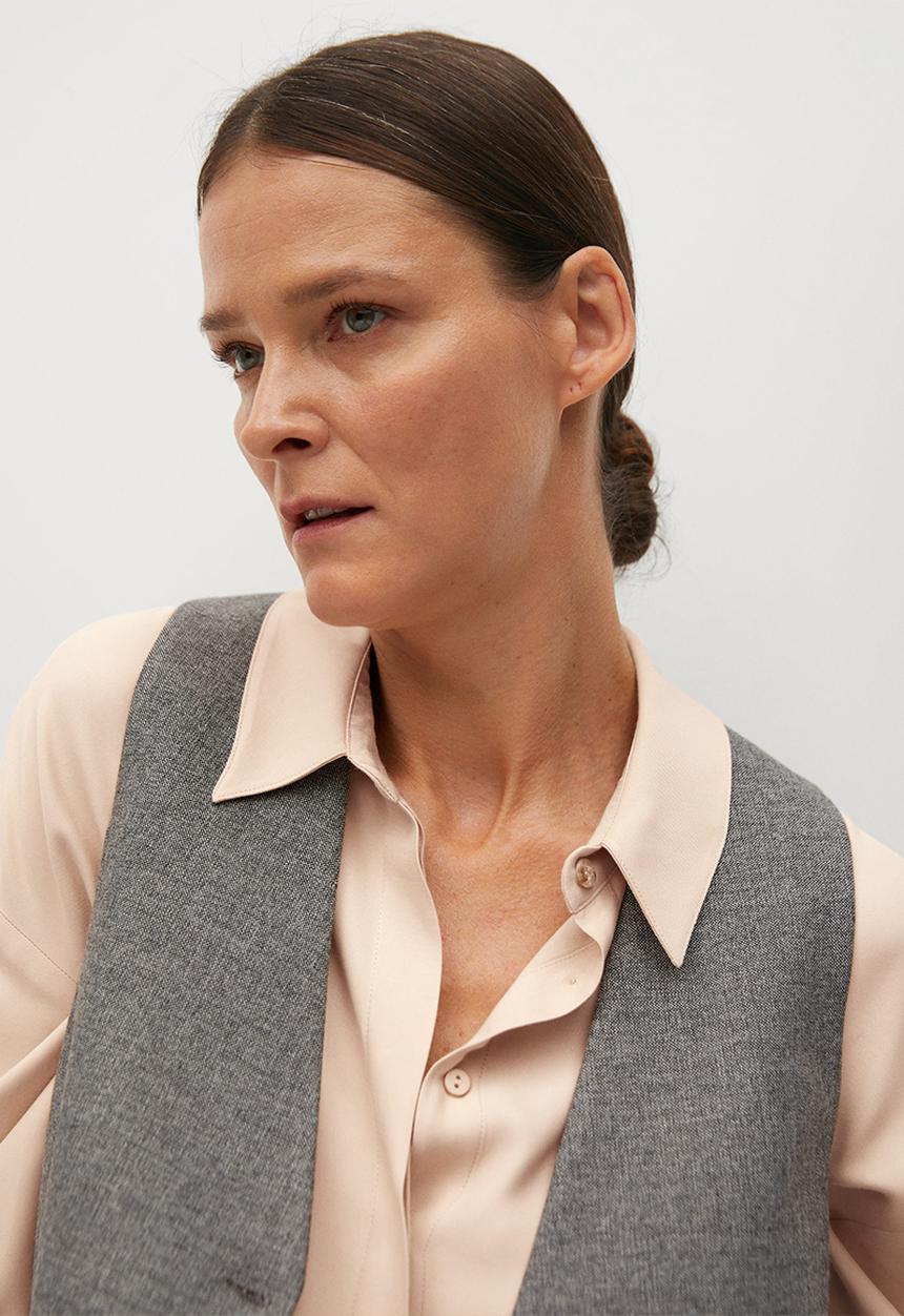 MANGO - Shirt neta - pink