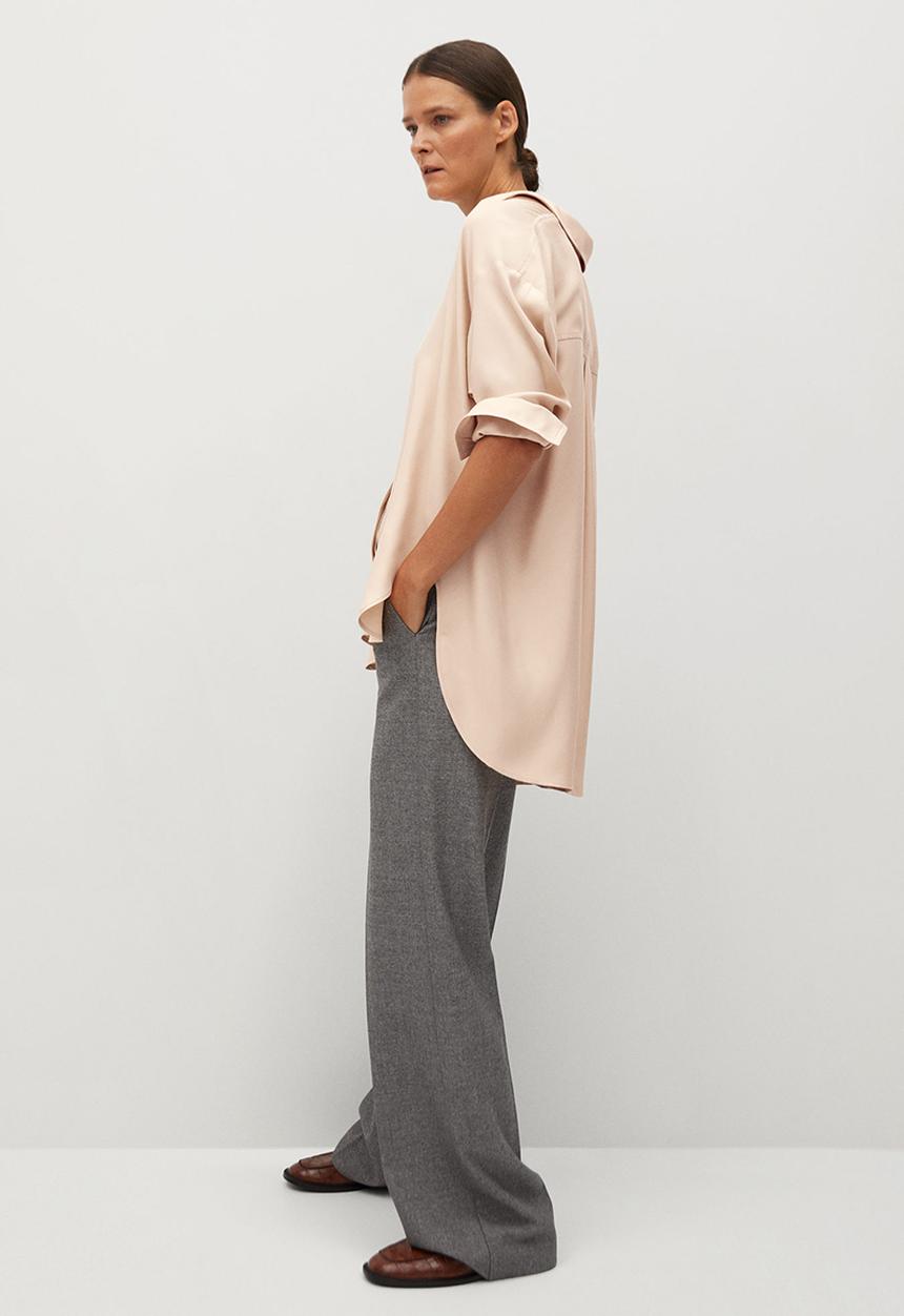 MANGO - Shirt neta - pink