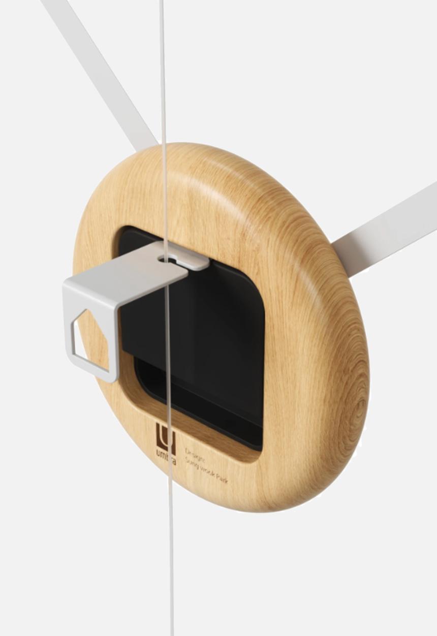 Umbra - Hangtime clock - white & natural
