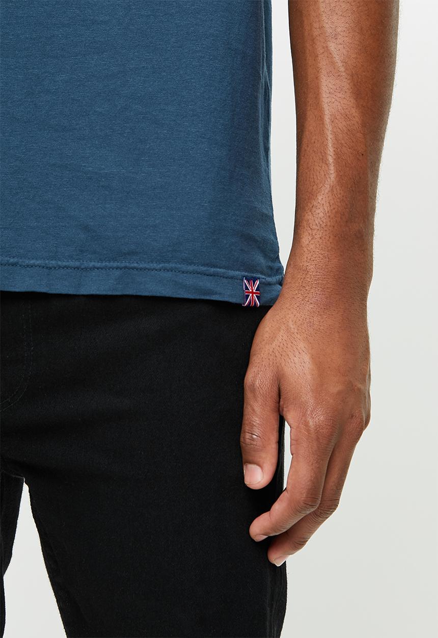 Lonsdale - Garment dye crew neck tee - navy