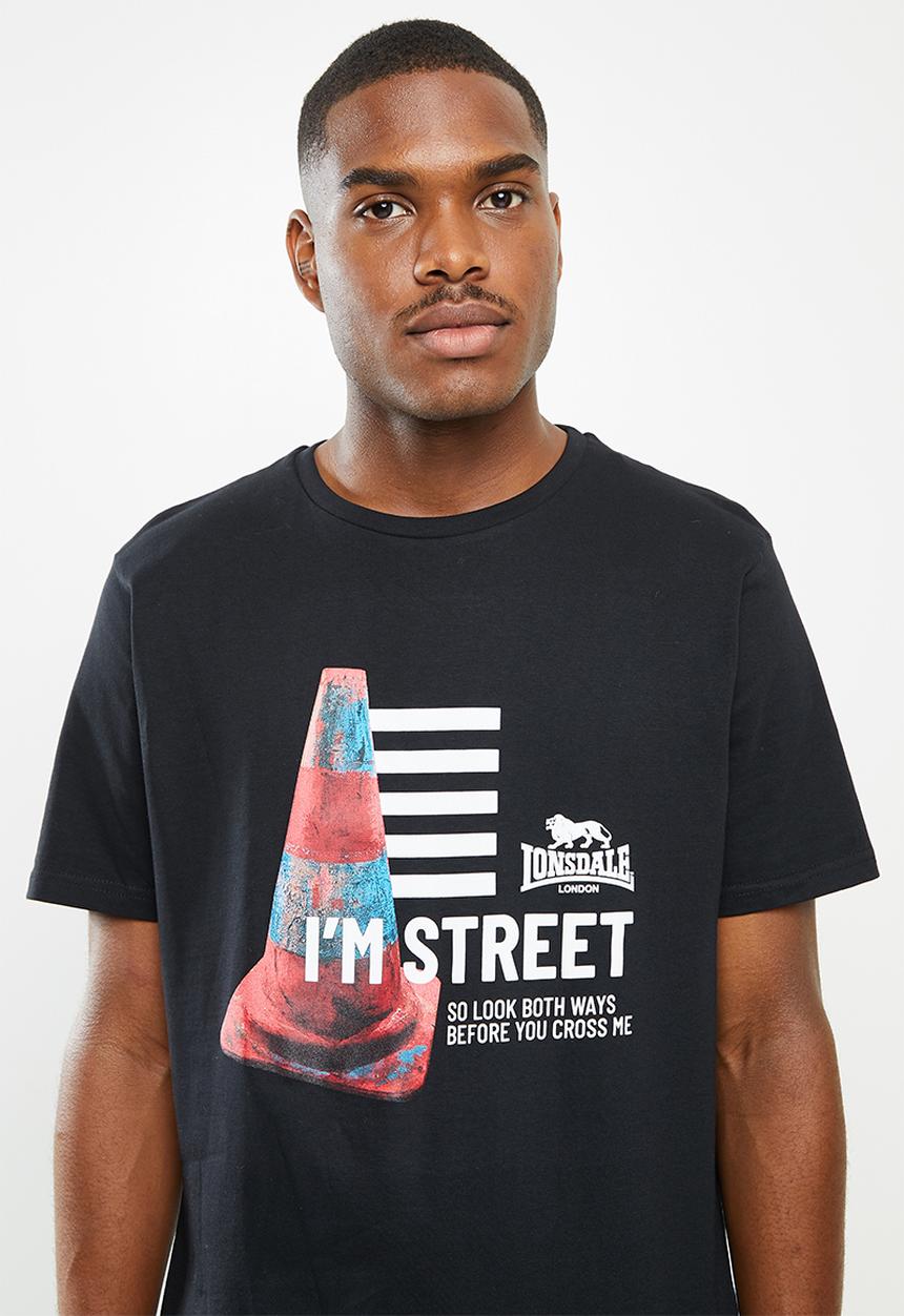 Lonsdale - I'm street crew neck tee - black