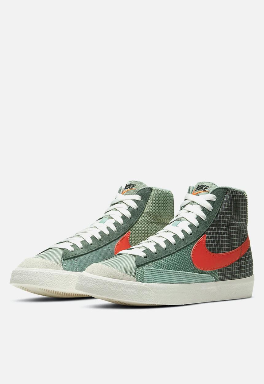 Nike - Blazer mid '77 patch - dutch green/tm orange-galactic jade
