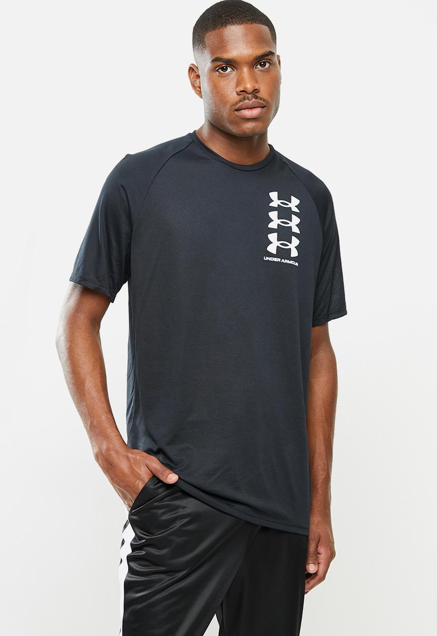 Under Armour - Ua triple logo tech short sleeve tee - black