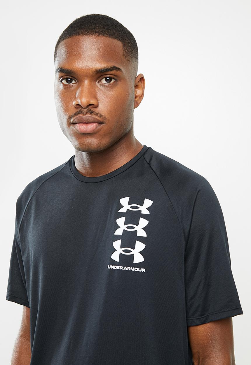 Under Armour - Ua triple logo tech short sleeve tee - black