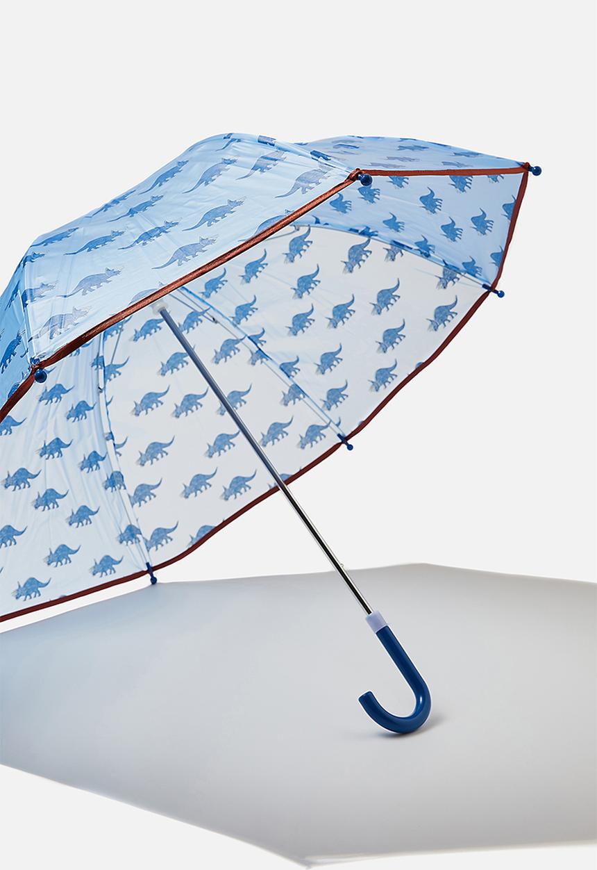 Cotton On - Kids cloudburst umbrella - dusk blue dino