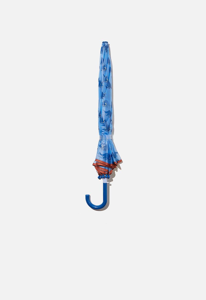 Cotton On - Kids cloudburst umbrella - dusk blue dino