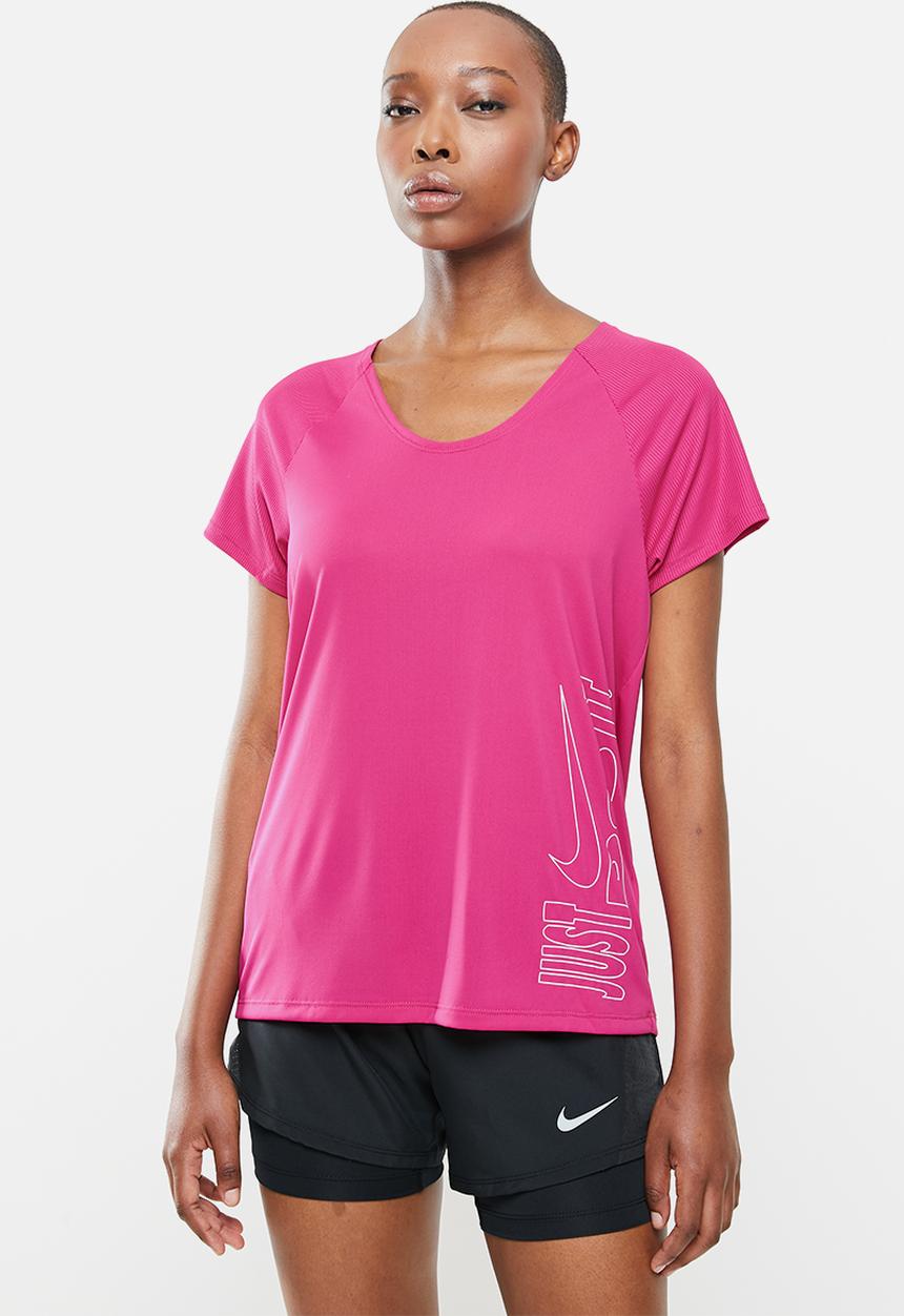 Nike - Icon clash miler top - pink 